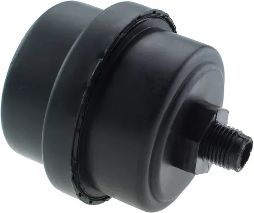 Miniatura 4 de 2 unids 1/4 "PT 0.512 in compresor de aire silenciador filtro, compresor de aire de metal negro filtro de admisión silenciador silenciador
