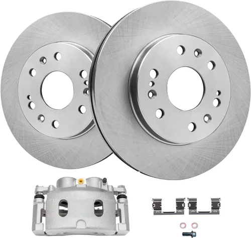 Miniatura 30 de Detroit Axle - Kit de freno delantero para Volkswagen Golf Jetta City Beetle Rotores de freno de disco de repuesto pastillas de freno de cerámica