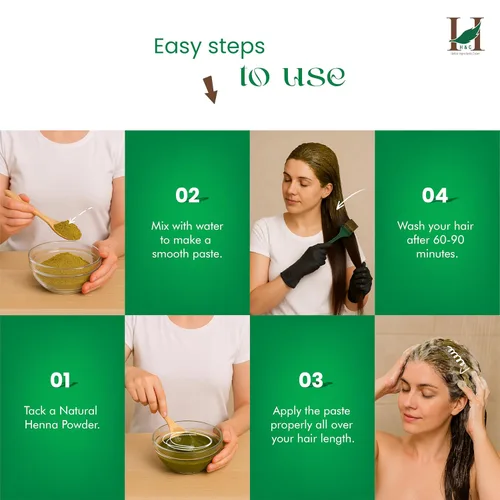 Miniatura 4 de 100 % natural Polvo de henna triple tamizado cultivado orgánicamente (Lawsonia Inermis) para el cabello - Paquete a granel, 1 kg (2.20 LB) - Sin
