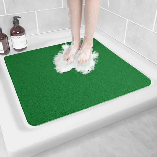 Miniatura 58 de Hargiis - Tapete antideslizante de secado rápido para bañera, piso, baño, ducha, cocina, hogar, hotel (color blanco, 24 x 24 pulgadas)