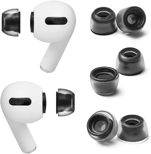 Miniatura 10 de AZLA Cristal para Airpods Pro de 1ª y 2ª generación (M/ML/L) – Reemplazo de la punta del oído de Airpod Pro – Puntas de Airpod Pro con silicona