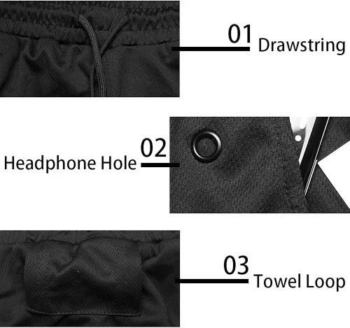 Miniatura 5 de JWJ Men's 2 in 1 Workout Running Shorts 7 Inch Lightweight Athletic Gym Shorts with Compression Liner