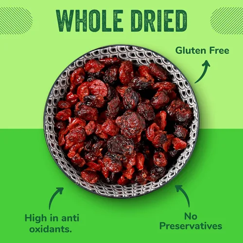 Miniatura 2 de Arándanos secos originales de 4 libras (64 onzas), probado por lotes, sin gluten y maní Bolsa resellable Alto en antioxidantes Ideal