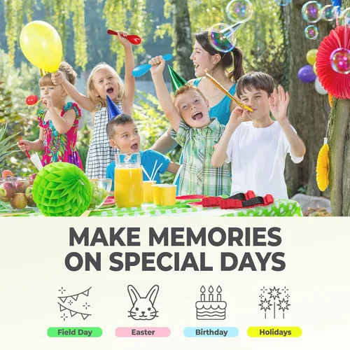 Miniatura 7 de Shop Square Juegos de campo al aire libre, bolsas de carreras de saco de patatas para niños y adultos, carreras de huevos y cucharas, bandas