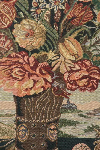 Miniatura 2 de Ambrosius Bouquet Belgian Tapestry - 33 in. x 40 in. Algodón/Viscosa/Poliéster por Ambrosius Bosschaert