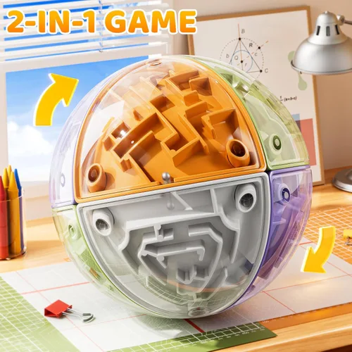 Miniatura 3 de Rompecabezas de bola 3D para niños de 5-8, 8-12, juego de combinación de colores, juguete para niños con razonamiento lógico, juguetes