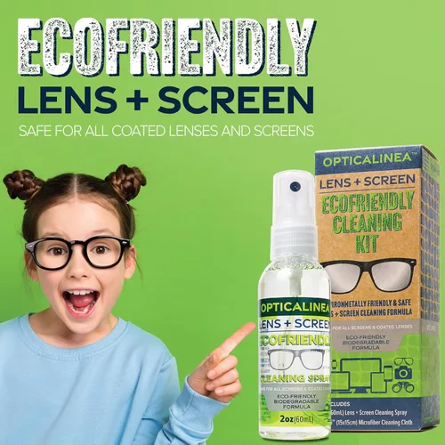 Miniatura 6 de ECOFRIENDLY Spray de limpieza de lentes y pantallas, limpiador de lentes sin alcohol para lentes, gafas de sol, gafas, pantallas, lentes ópticas