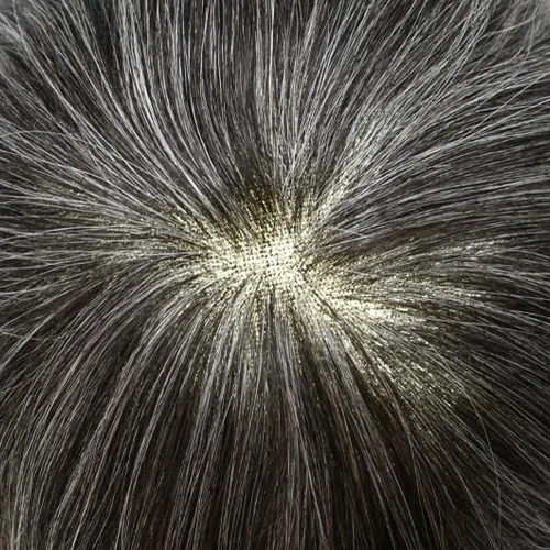 Miniatura 4 de Toupee para hombres Piezas de cabello humano real Encaje suizo para hombres Toupee unidades de cabello humano europeo para hombres Hairpieces Hair