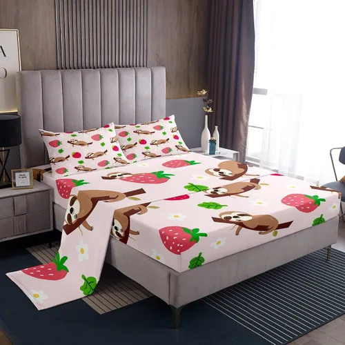 Miniatura 8 de Feelyou Juego de sábanas Kawaii Corgi para niños pequeños, juego de ropa de cama para niños y niñas, diseño de caricaturas, cachorro, perro, sábana