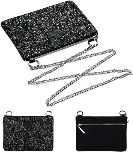 Miniatura 5 de GM LIKKIE - Bolso de mano cruzado para mujer bolso de noche con purpurina y lentejuelas para fiesta
