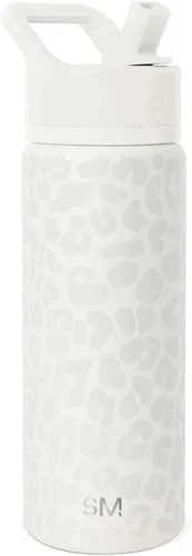 Miniatura 40 de Simple Modern botella de agua reutilizable con tapa con pajilla, de acero inoxidable con aislamiento al vacío, para gimnasio, viajes y deportes