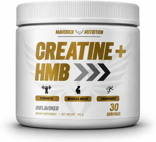 Creatina HMB - Creatina HMB - para el crecimiento muscular, mayor fuerza, mayor producción de energía y rendimiento atlético mejorado - 30 porciones