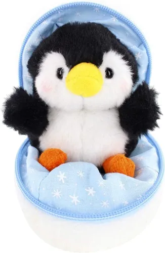 Snowball - Huevo sorpresa con cremallera – 6 pulgadas – Lindo y suave surtido de juguetes de peluche para amigos, familia de todas las edades –