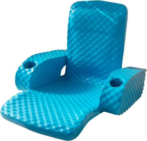 Miniatura 7 de TRC Recreation Folding Baja Chair Foam Swimming Pool Float, Portable Super Soft Floating Lounger with 2 Cup Holders for Beach Essentials