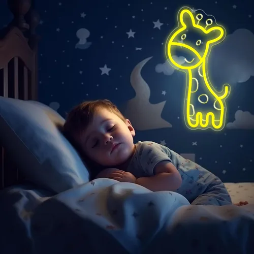 Miniatura 9 de Letrero de neón de robot, adorable y contemporáneo, luz de neón para decoración de sala de estar, letrero de neón para habitación de niños, regalo