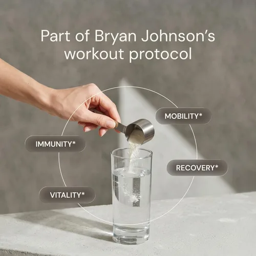 Miniatura 4 de Blueprint Bryan Johnson - Péptidos de colágeno hidrolizado en polvo – Tipo I, II y III de colágeno para mujeres y hombres – Suplemento de proteína