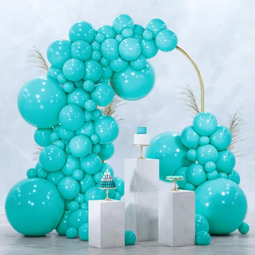 Miniatura 39 de PartyWoo Globos azul marino, 120 piezas de diferentes tamaños de 18, 12, 10, 5 pulgadas, kit de arco de globos azul oscuro guirnalda para Azul-z90