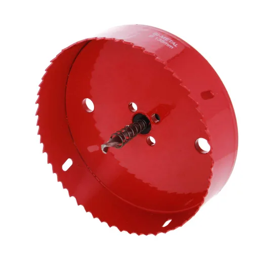 Miniatura 21 de Utoolmart Sierra de taladro bimetal profesional de acero inoxidable, 0.984 in de profundidad de apertura con mango triangular (2.953 in)