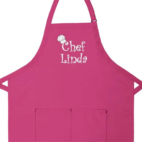Miniatura 2 de Hecho en los EE. UU. Delantal Premium Bordado Personalizado para Adultos para Hombres Mujeres Día del Padre Día de la Madre Cocina Barbacoa Parrilla
