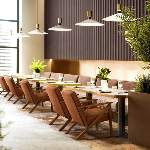 Miniatura 5 de Yaheetech Silla Decorativa, Sillón con Estructura de Madera Resistente, Silla de Estar Moderna y Retro de Piel Sintética para Sala de Marrón claro