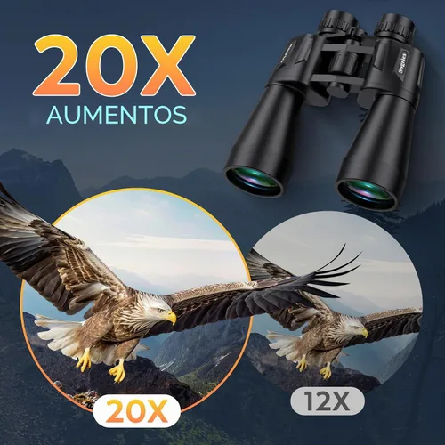 Miniatura 3 de Prismáticos compactos de 20 x 60 para adultos, de alta potencia, impermeables y a prueba de niebla, para observación de aves con visión de poca luz