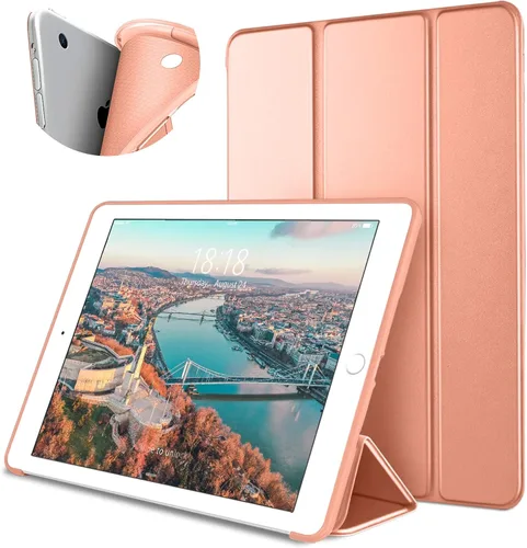 Miniatura 19 de DTTO Funda para iPad Air 1ª edición, (no para iPad Air 2 y Air 3) Ultra delgado y ligero Smart Trifold Stand con cubierta trasera de TPU suave