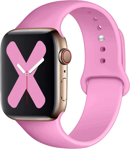 Miniatura 14 de Saucyi Compatible con Apple Watch Band 1.614 in 1.575 in 1.496 in 1.929 in 1.772 in 1.732 in 1.654 in, correa deportiva de silicona suave con cierre