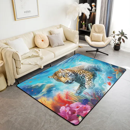 Miniatura 12 de Erosebridal Cowboys - Alfombra antideslizante de 3 x 5 pies, alfombra de caballos occidentales, tapete decorativo para interiores, montañas