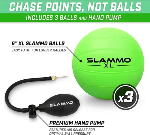 Miniatura 4 de GoSports Slammo XL Juego enorme red de 48 pulgadas, ideal para principiantes, jugadores más jóvenes o juegos en grupo