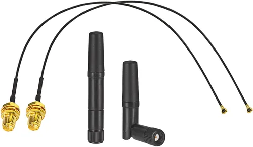 Miniatura 8 de Eightwood Antena WiFi pequeña de doble banda 2.4 GHz 5 GHz RP-SMA antena 2 unids para PC computadora de escritorio tarjeta PCIe Router WiFi cámara
