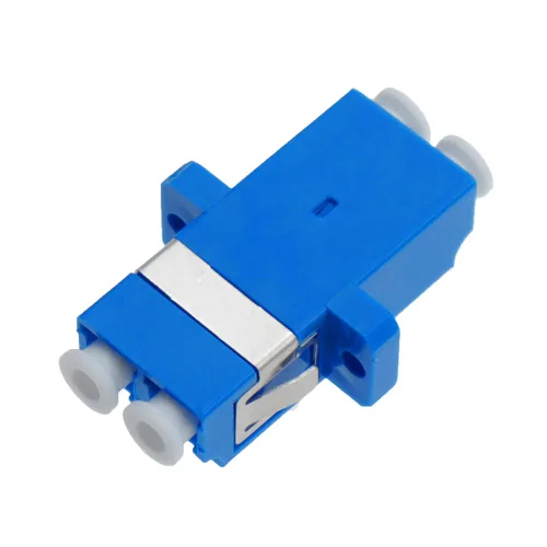 Paquete de 50 acopladores de fibra dúplex LC a LC, adaptador de fibra óptica para cable de conexión de fibra monomodo