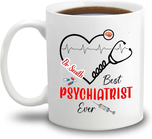 Miniatura 8 de Taza de café personalizada, regalo para graduación de psicólogo, My Degree in Psychology Makes Me Hight Qualified To Judge Everyther, taza de café
