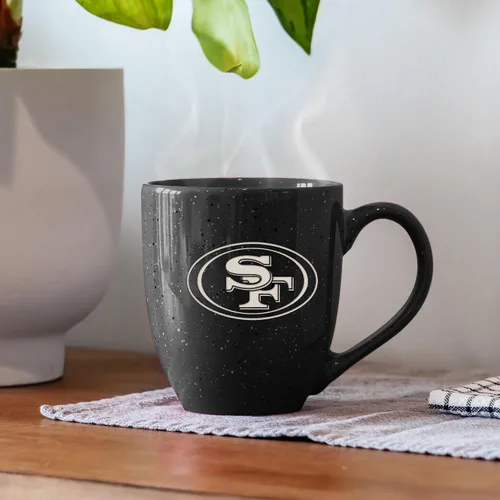 Miniatura 2 de Rico Industries - Taza de café de cerámica con grabado láser de color del equipo de fútbol de la NFL, 16 oz