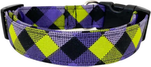 Miniatura 2 de Halloween Plaid Dog Collar (X-Small)