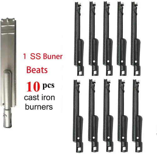Miniatura 3 de Charbroil Cal Flame Beefeater - Paquete de 4 piezas de repuesto para parrilla de gas fundido de 15 13/16 pulgadas para Jennair 720-0061, 720-0062