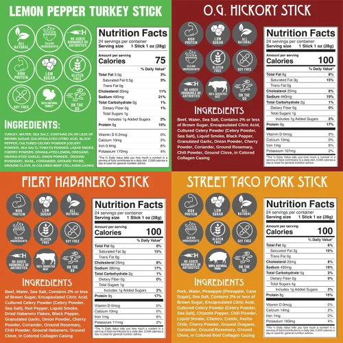 Miniatura 2 de Righteous Felon Paquete variado de palitos de carne seca Alto en proteínas, bajo en carbohidratos, keto, sin gluten, bajo en azúcar, saludable