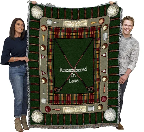 Miniatura 17 de Pure Country Weavers Manta con texto en inglés "I Am The Gentle Breeze Upon Your Face" con diseño de flores, para regalo de duelo y condolencia