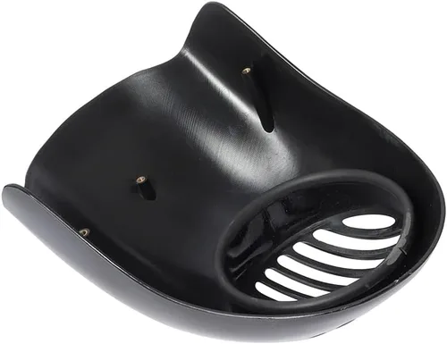 Miniatura 6 de Parabrisas de motocicleta Retro Cafe Racer Parrilla para manillar Parabrisas Faro Carenado Cubierta Negro Compatible con Harley Sportster Dyna XL FX