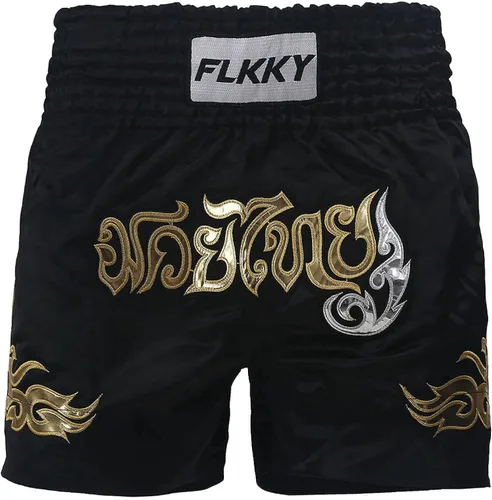 Miniatura 3 de FLKKY Muay Thai - Pantalones cortos de boxeo para hombres y mujeres, de alta calidad, para entrenamiento de artes marciales, gimnasio, boxeo