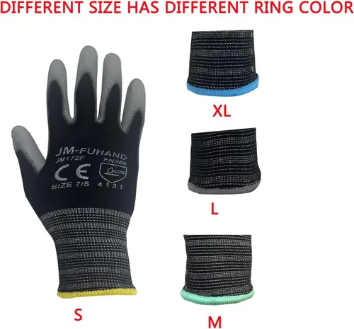 Miniatura 2 de Guantes de trabajo antiestáticos para PC Building, 2 pares, finos y ligeros guantes de trabajo multiusos.