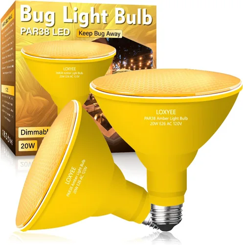 Miniatura 27 de PAR38 Bombillas LED de inundación para exteriores, paquete de 2 unidades, regulables 20 W (equivalente a 200 W) bombillas de inundación de base E26