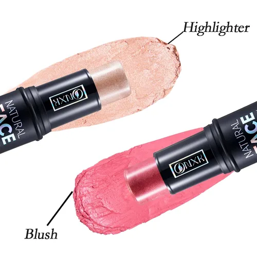 Miniatura 3 de Rubor en barra de maquillaje multiusos – Rubor en crema e iluminador brillante, natural, no graso e impermeable, para mejillas, rostro y belleza