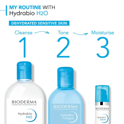 Miniatura 10 de Bioderma - Agua micelar Hydrabio H2O - Limpiador facial y desmaquillante - Agua limpiadora micelar para pieles sensibles deshidratadas