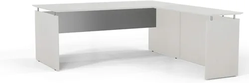 Miniatura 7 de Safco Mayline MNRTLDC Medina 48-1/2 "W Retorno sin manos para usar con escritorios, se vende por separado, laminado Mocha