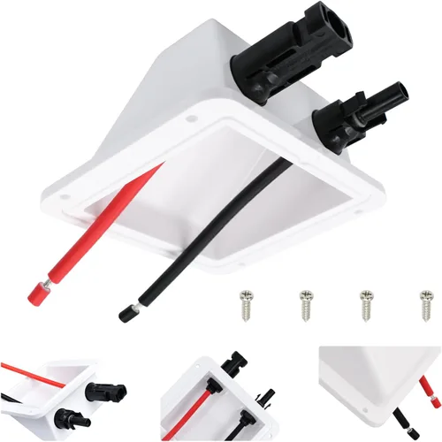 Miniatura 9 de Glándula de entrada de cable solar Slocable, carcasa de entrada de doble cable solar con cable de 10 pies 10awg, IP68 resistente a los rayos UV
