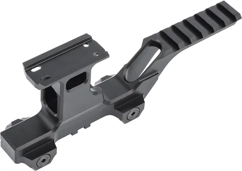 NOBUHIRO Soporte tipo grupo táctico, metal rojo punto elevador Picatinny Riser Mount Airsoft Laser Combo adaptador de alcance para T1 T2 mira óptica