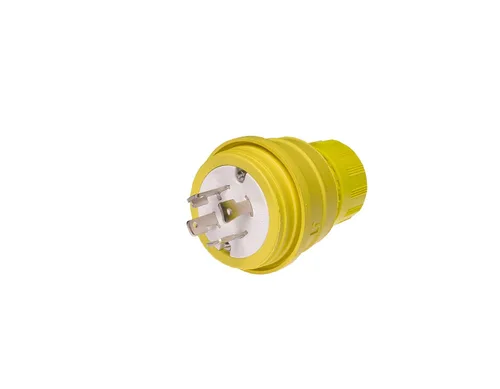 Miniatura 4 de Woodhead 28W76BLK Watertite - Enchufe de hoja de bloqueo de ubicación húmeda, cableado eléctrico negro con 3 cables/4 polos, configuración NEMA
