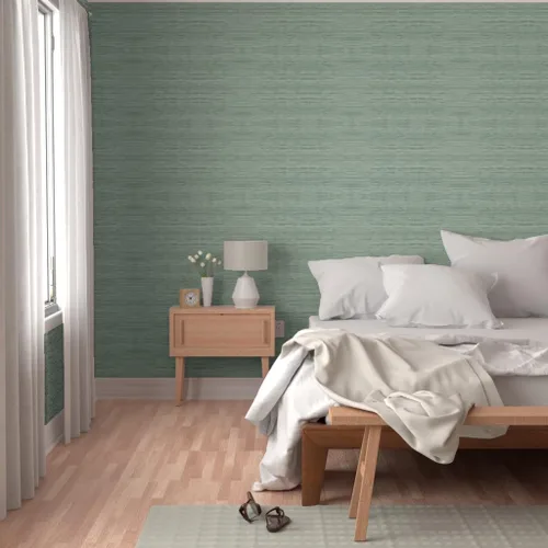 Miniatura 5 de Papel tapiz autoadhesivo para despegar y pegar, papel tapiz de imitación verde salvia suave con textura de aspecto costero extraíble Spoonflower