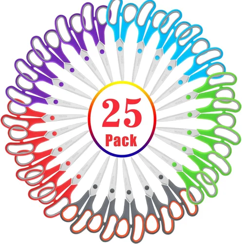 Miniatura 11 de Niutop - Juego de 40 tijeras a granel, tijeras multiusos de tela para costura afilada de 8 pulgadas para oficina, hogar, escuela secundaria/media