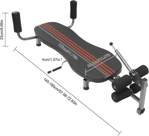 Miniatura 2 de Banco de descompresión elástico para espalda, mesa de descompresión, para aliviar el dolor, mesa de inversión, banco de entrenamiento para el hogar